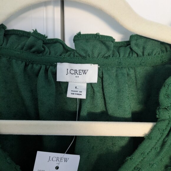 NWT J.Crew green top - Picture 2 of 7